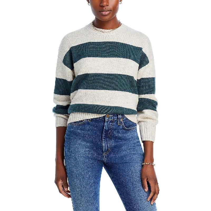 Splendid Womens Crewneck Striped Pullover Sweater