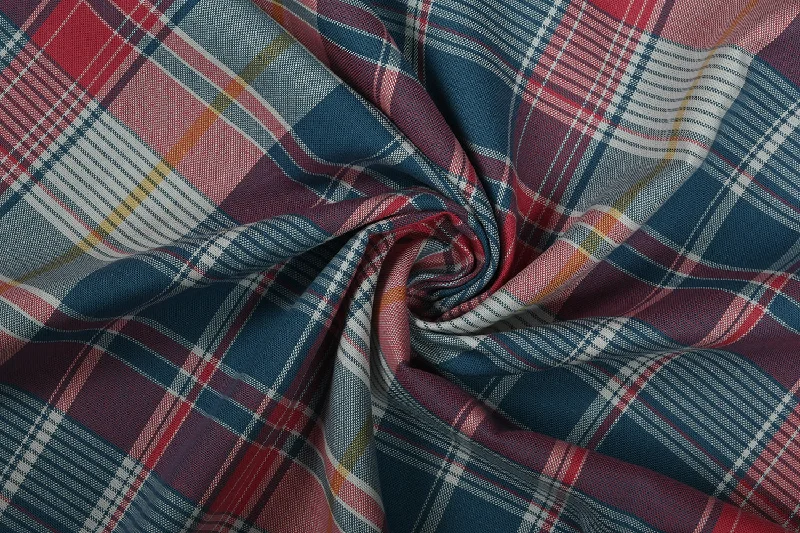 Multicolor Checks Cotton Yarn Dyed Fabric