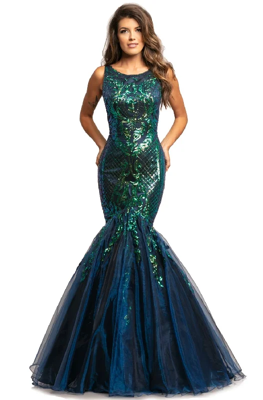 Johnathan Kayne - Sequin Ornate Organza Mermaid Gown 2018SC