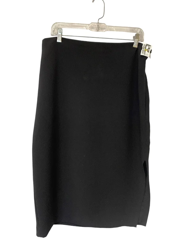 Skirt Midi By Express In Black, Size: 14